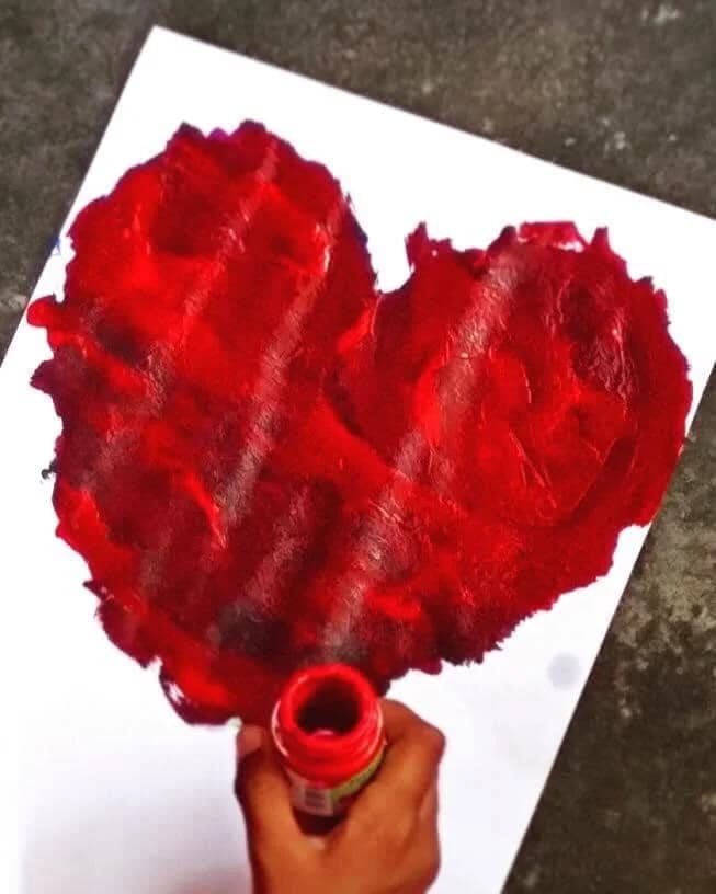 Burning Heart painting
