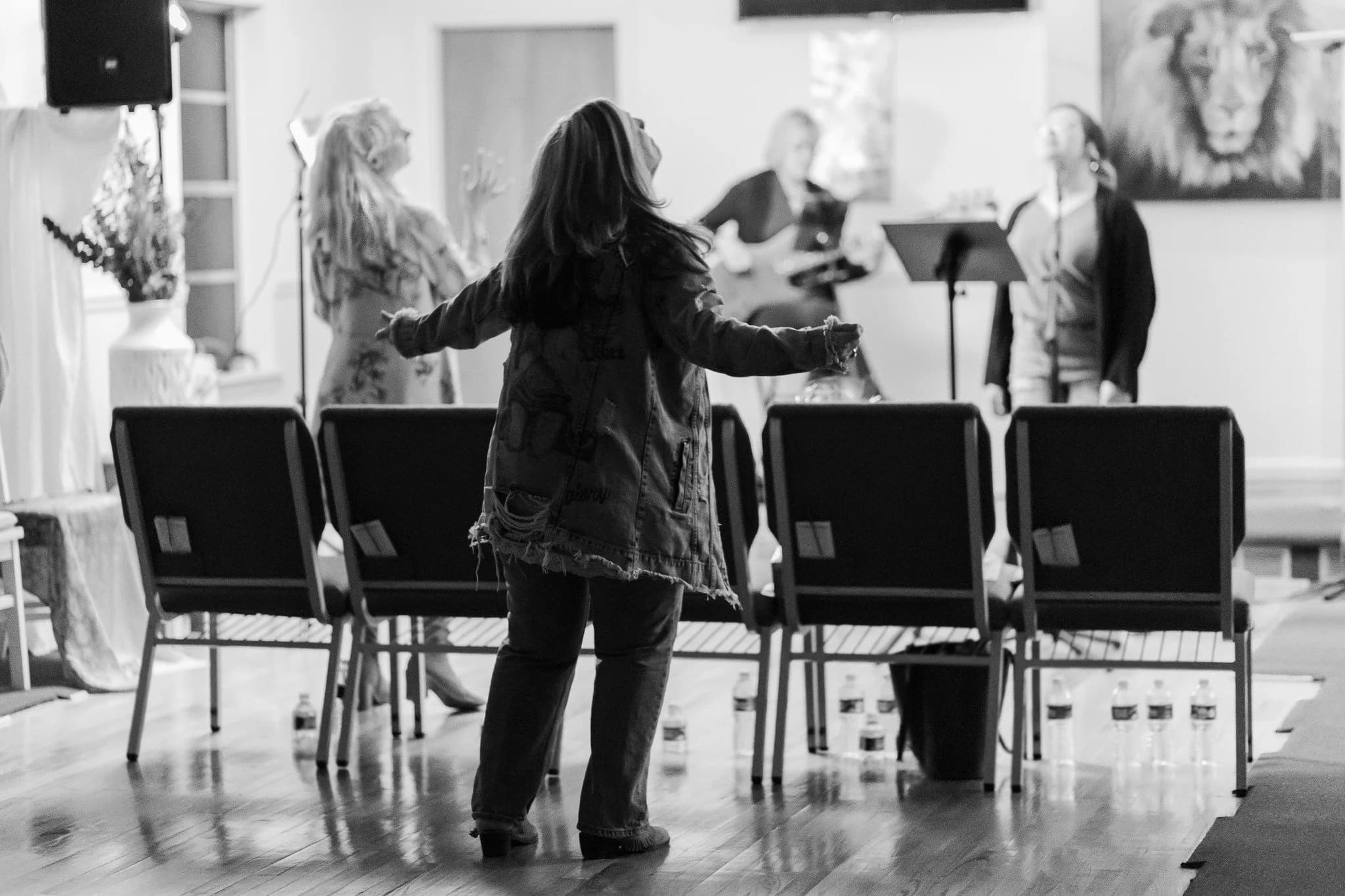 Worship from behind the congregation