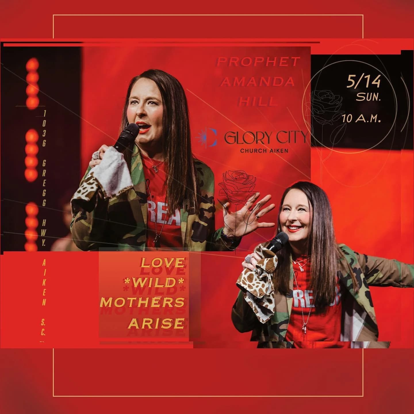 Amanda Hill event poster, May 2023