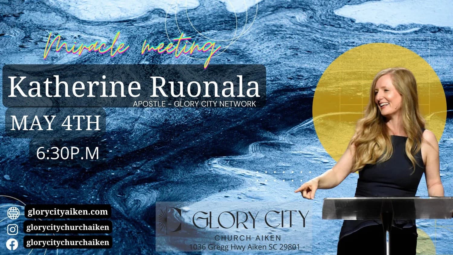 Katherine Ruonala event poster, May 2022